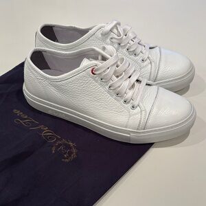 Del Toro Men’s White Leather Sneakers Sz 8